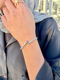 Silver Slim Bangle