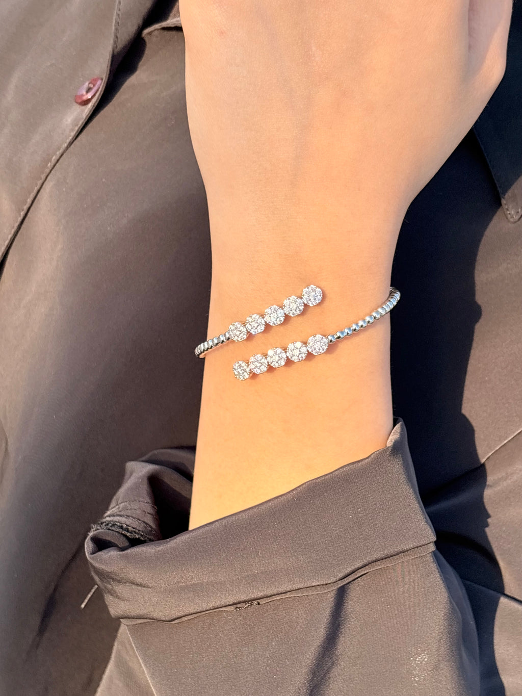 Silver Shine Bangle