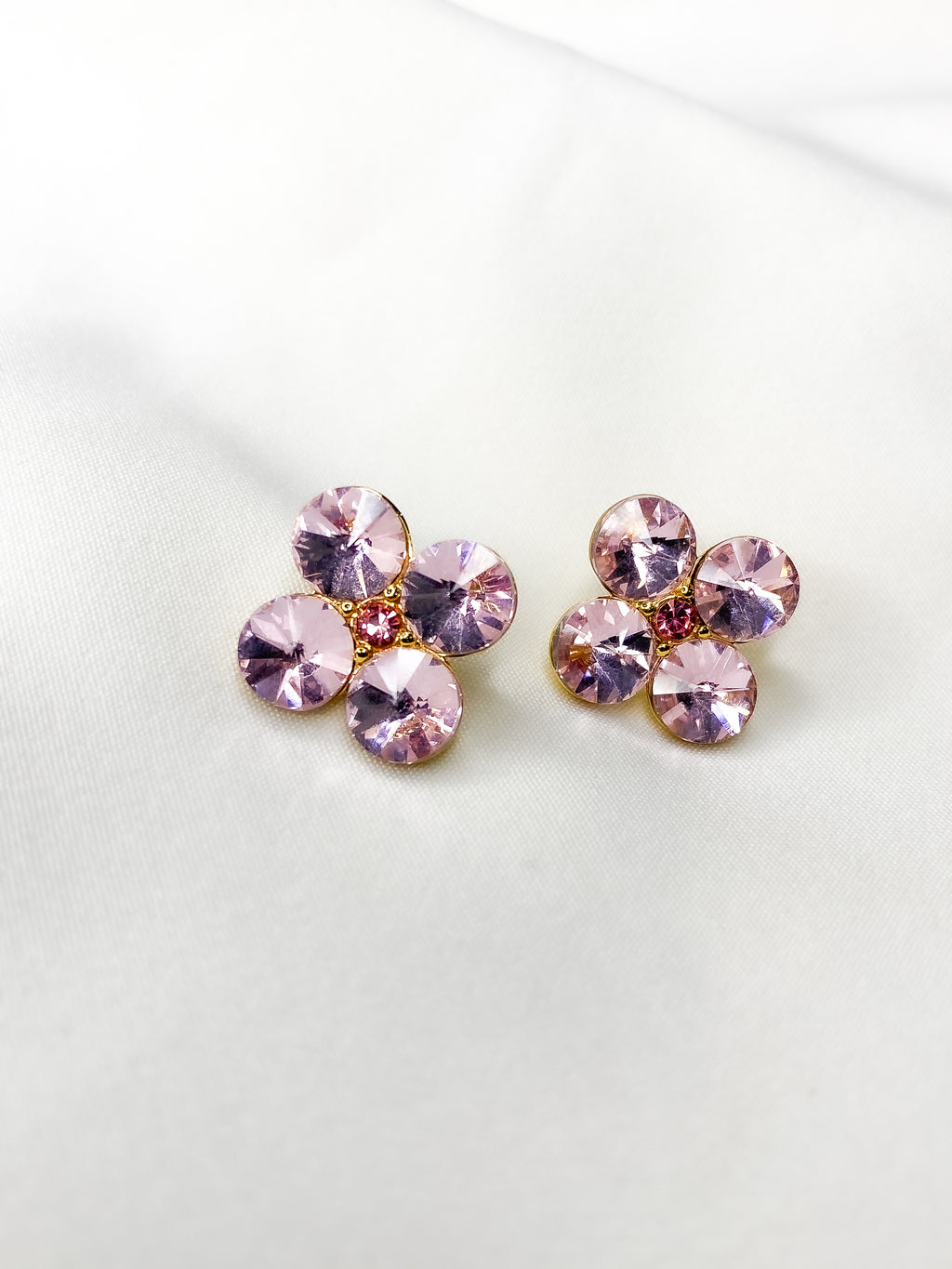 Crystal Rose Earrings