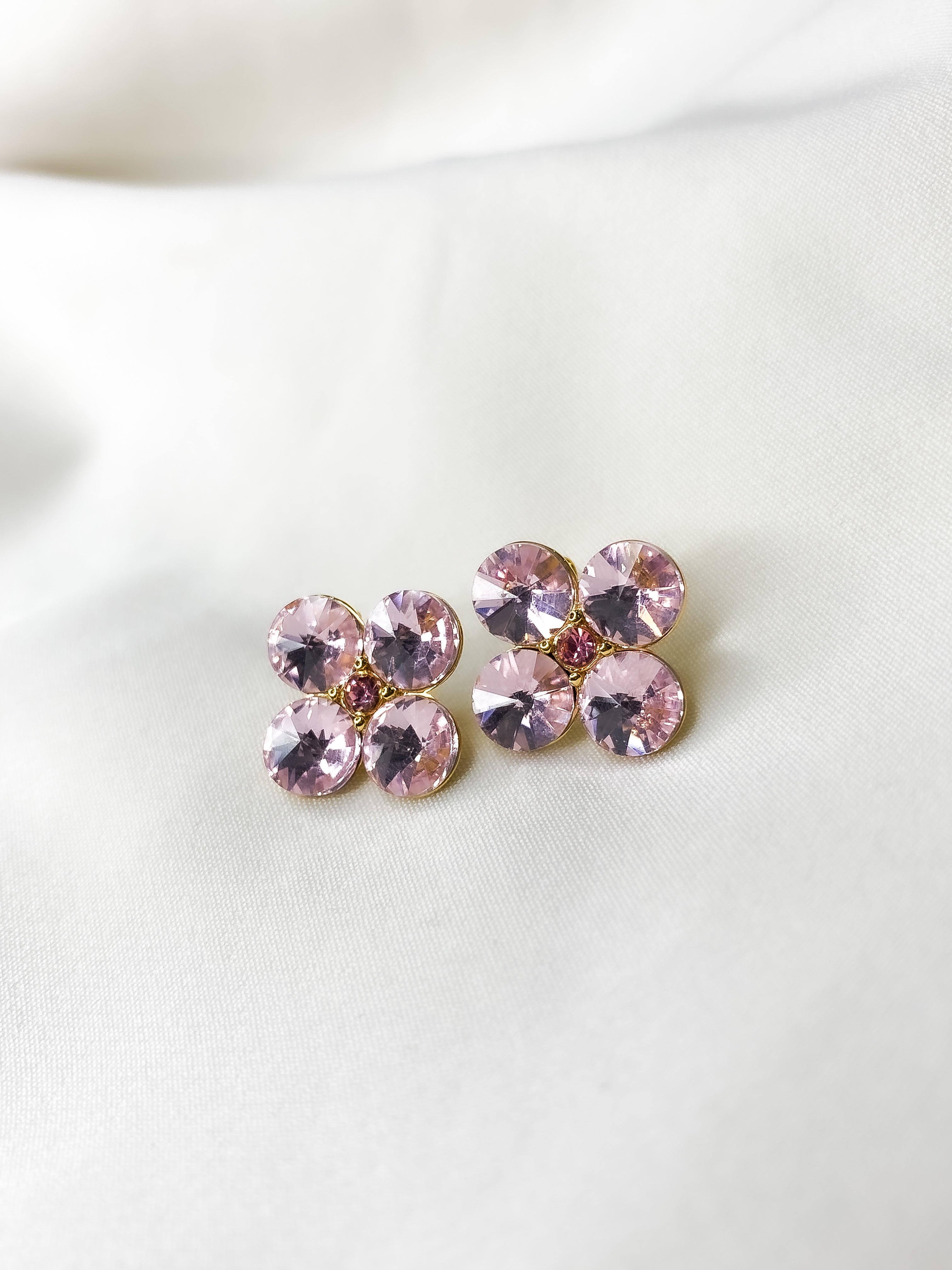 Crystal Rose Earrings