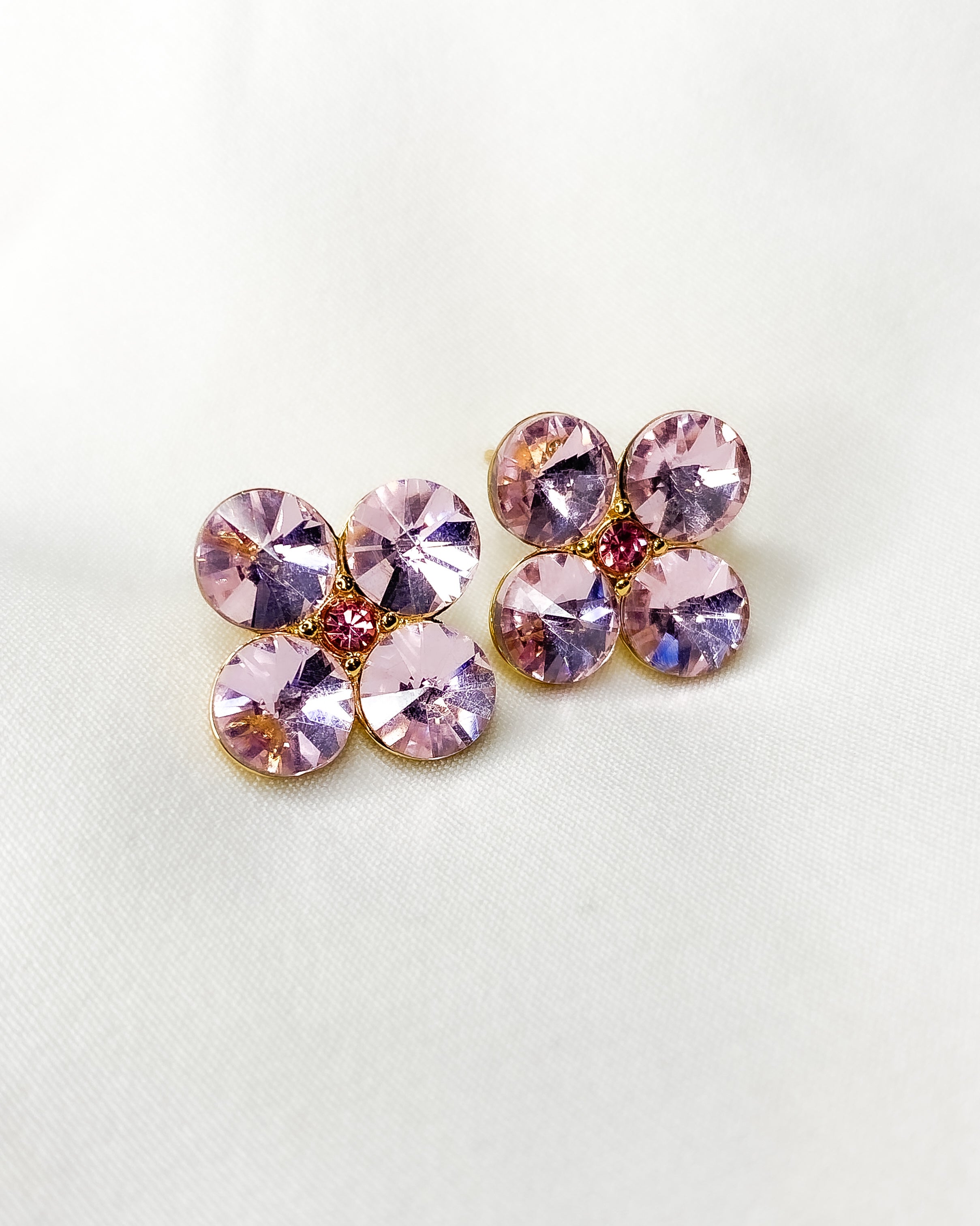 Crystal Rose Earrings